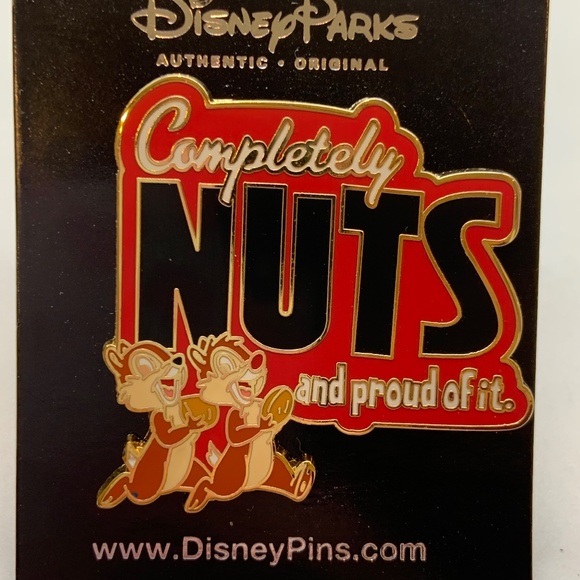 Disney Parks Chip and Dale Completely Nuts and Proud of It Collectible Pin - Picture 2 of 9